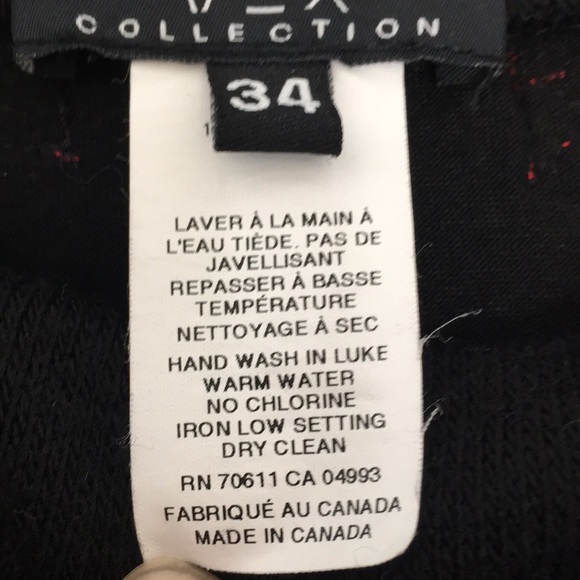 Vex Collection Cowl top black red gray studs! 34 - Picture 10 of 10